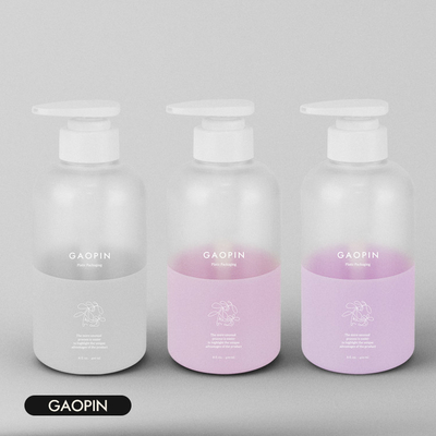 Plastikflasche des Haustier-400ml kundenspezifische körper-Wäsche-Lotions-Pumpflasche Skincare Verpacken