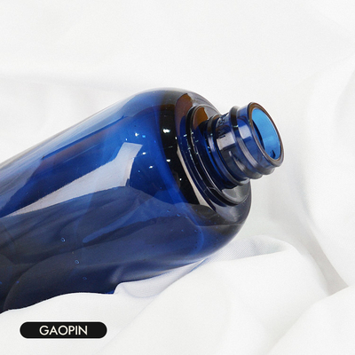 Luxusshampoo-und Conditioner-Flasche 130ml blaues PCR-Körper-Lotions-Verpacken
