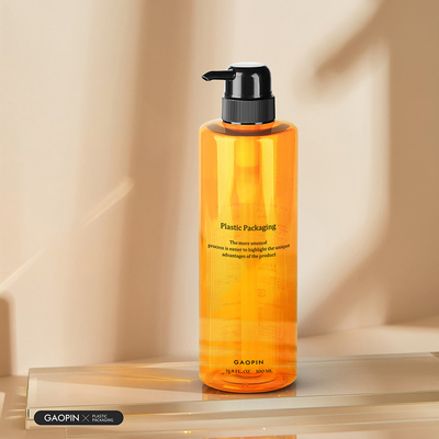 500 ml maßgeschneiderte Luxus-Haustier-Plastik-Body Wash Lotion-Behälter transparente Shampoo-Flaschen