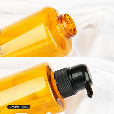 500 ml maßgeschneiderte Luxus-Haustier-Plastik-Body Wash Lotion-Behälter transparente Shampoo-Flaschen