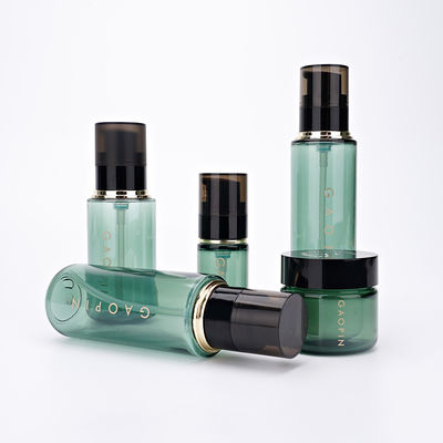 Schwarz-Pumpe und Cremetiegel 30g 30ml 90ml 110ml 130ml Skincare-Kosmetik-Plastikflaschen
