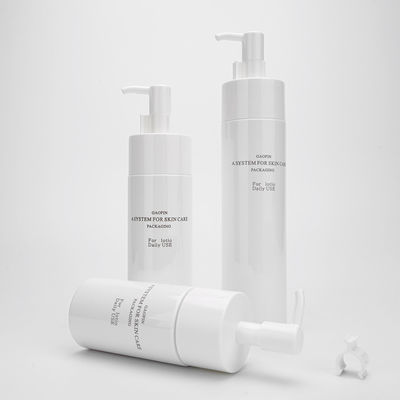 HAUSTIER Hautpflege-Flaschen-Siebdruck, der Plastiklotions-Flasche 100ml 150ml 200ml verpackt