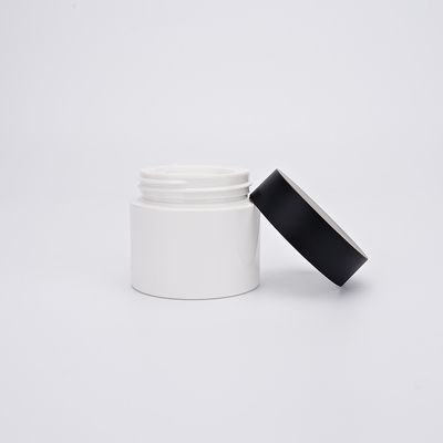 HAUSTIER 30ml Überwurfmutter-Behälter, weiße Plastikcreme-kosmetisches Glas