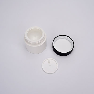 HAUSTIER 30ml Überwurfmutter-Behälter, weiße Plastikcreme-kosmetisches Glas