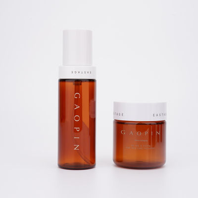 Amber Cosmetic Plastic Bottles-HAUSTIER Skincare, das nicht giftiges geruchloses verpackt