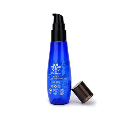 HAUSTIER 30ml 120ml blaue Behälter-Hautpflege und Schönheit, die Plastiklotions-Flasche verpackt