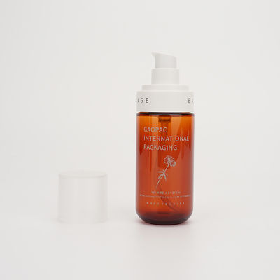 Pumpen-Amber Lotion Bottles Plastic Cosmetic-Verpacken 80ml 100ml