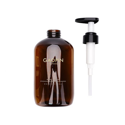 Bernsteinfarbige duschgel-Plastikshampoo-Flaschen HAUSTIER Flaschen-340ml 520ml Verpacken