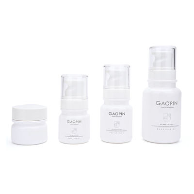 Lotions-Flasche weiße der PETG-Wesentlich-Kosmetik-Plastikflaschen-15ML 40ML 60ML 100ML