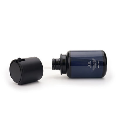 Blaue Druckpumpe 4-Unze-Plastiklotions-Flaschen 120ml Logo Customized
