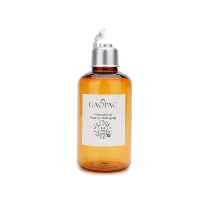 180ml Amber Plastic Shampoo Bottles/kosmetische Toner-Flasche mit Flip Cap