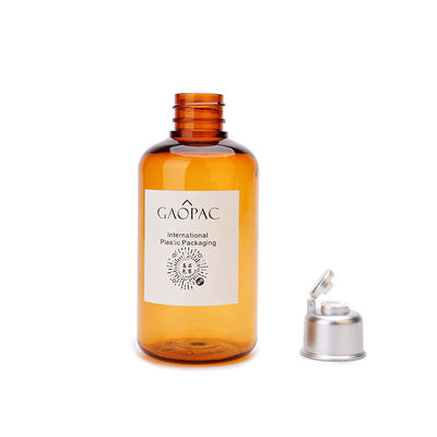 180ml Amber Plastic Shampoo Bottles/kosmetische Toner-Flasche mit Flip Cap