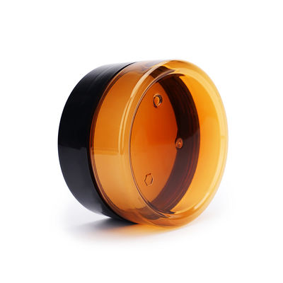 Runde Plastikkosmetik rüttelt Behälter des Haar-200ml mit Deckel PET Dichtung
