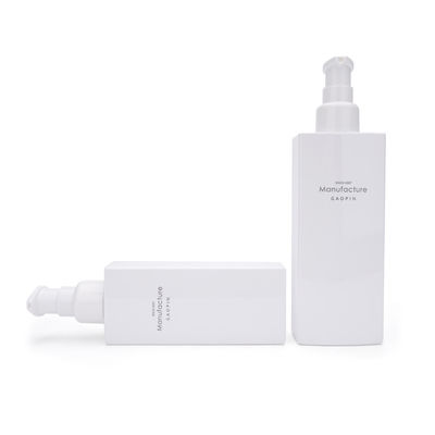 Behälter-Gesichtshautpflege-Plastiklotions-Flasche des weißen Quadrat-100ml 120ml 150ml 200ml