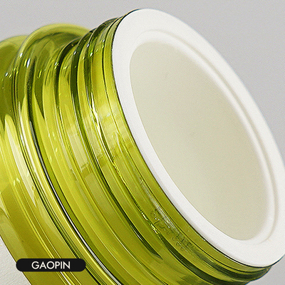 Grün-Plastiklotions-Flaschen-kosmetischer Verpackenluxussatz 40ml 50ml 130ml